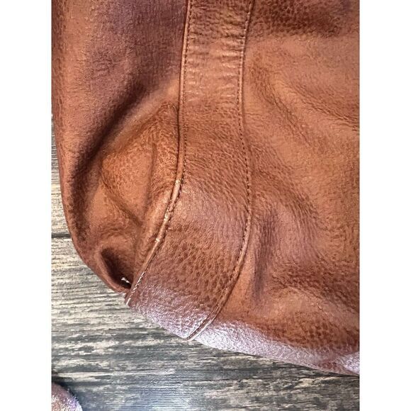 STEVE‎ MADDEN XL Travel/Gym Bag Faux Leather Color Bronze - Picture 6 of 13